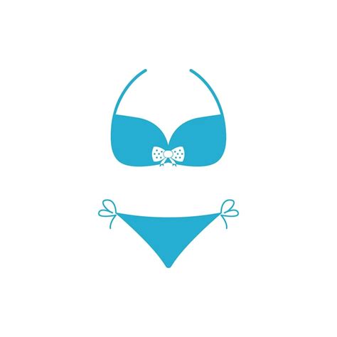 Dise O De Ilustraci N De Icono De Vector De Bikini Vector Premium