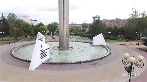 Калуга с высоты птичьего полёта – площадь Победы - YouTube