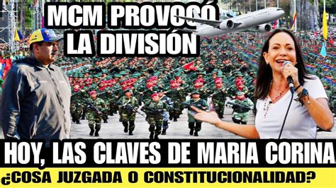 importantes Noticias las claves de María Corina provoco la Division