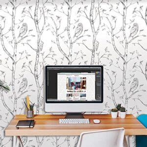 NuWallpaper NU1412 Woods Peel Stick Wallpaper Grey The Retail