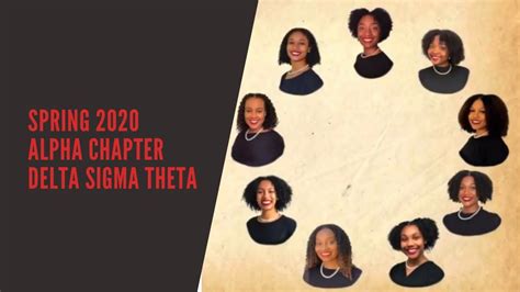 The Alpha Chapter Of Delta Sigma Theta Spring 2020 Line Youtube