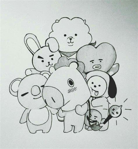 Bts Doodle Art Kpop