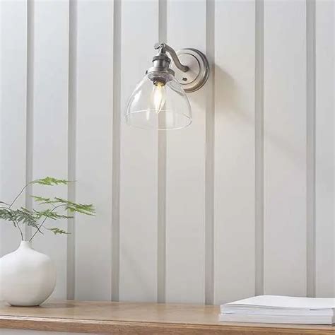 Endon Lighting 91739 Hansen Wall Light In Brushed Silver Outsidelight