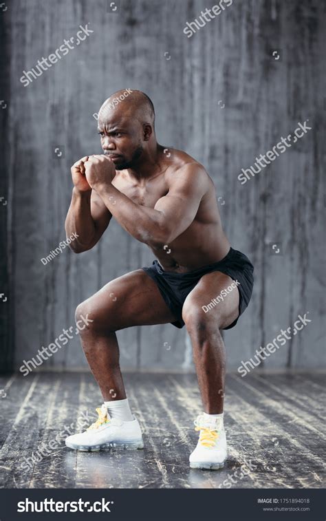 Strong Muscular Darkskinned Man Naked Torso Stock Photo 1751894018 Shutterstock