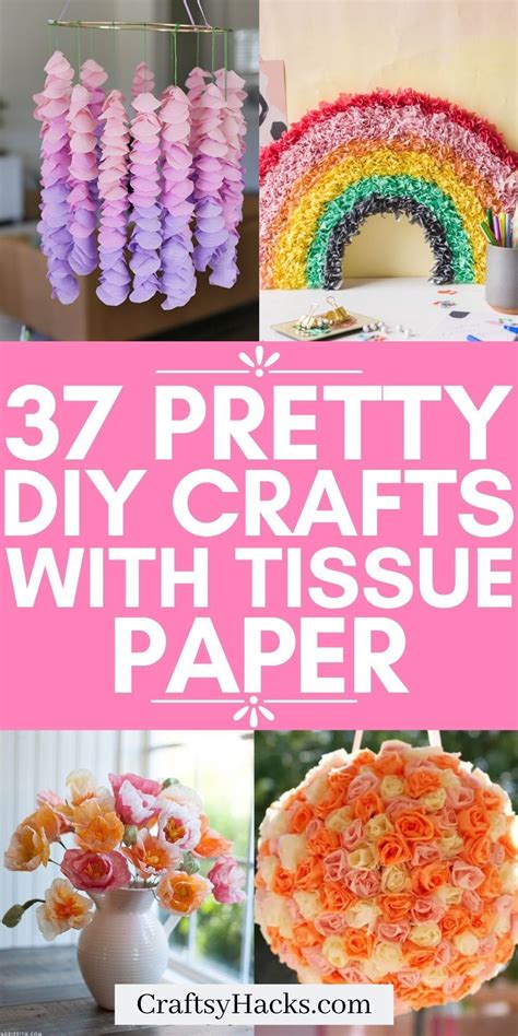 37 Stash Busting Tissue Paper Crafts Tissue Paper Flowers Diy Tissue Paper Crafts Tissue