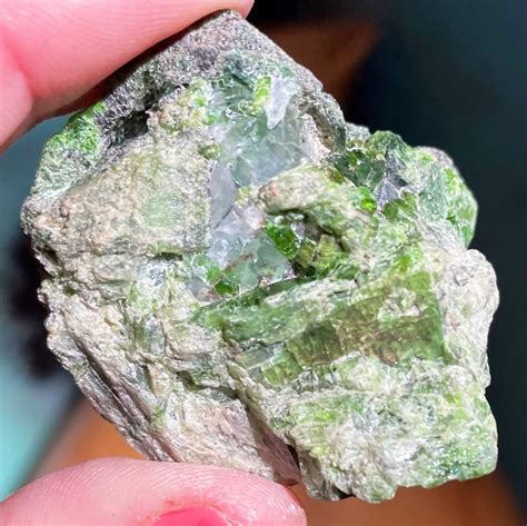 Rare Raw Chromium Diopside Crystal Gemstone Etsy