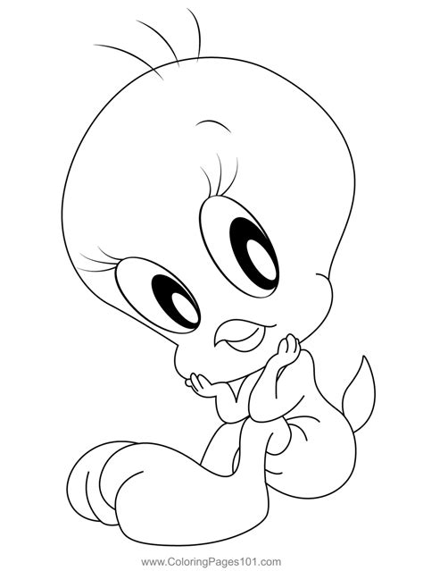 Tweety Bird Looney Tunes Coloring Page Looney Tunes Baby Looney