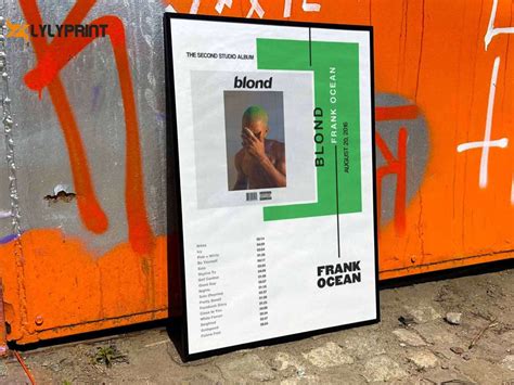 Frank Ocean Blonde Album Cover Poster For Home Room Decor Timezily