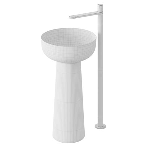 Washbasin Antonio Lupi Design Albume 3D Model For Corona VRay