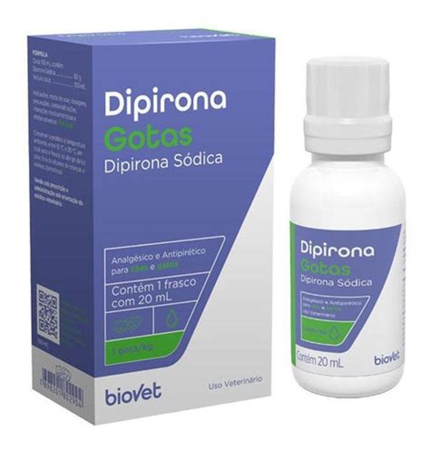 Qual A Dosagem De Dipirona Para Gatos - Dipirona Gotas Biovet Cães E Gatos AnaLGésico 20ml | Parcelamento sem juros