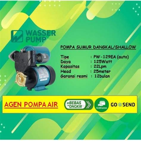 Jual Mesin Pompa Air Sumur Dangkal Wasser PW 129 EA Shallow Pump