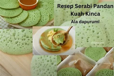 Terasa Legit Manis Gurih Dan Wangi Intip Resep Serabi Pandan Kuah