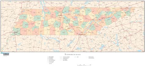 Printable Map Of Tn Counties