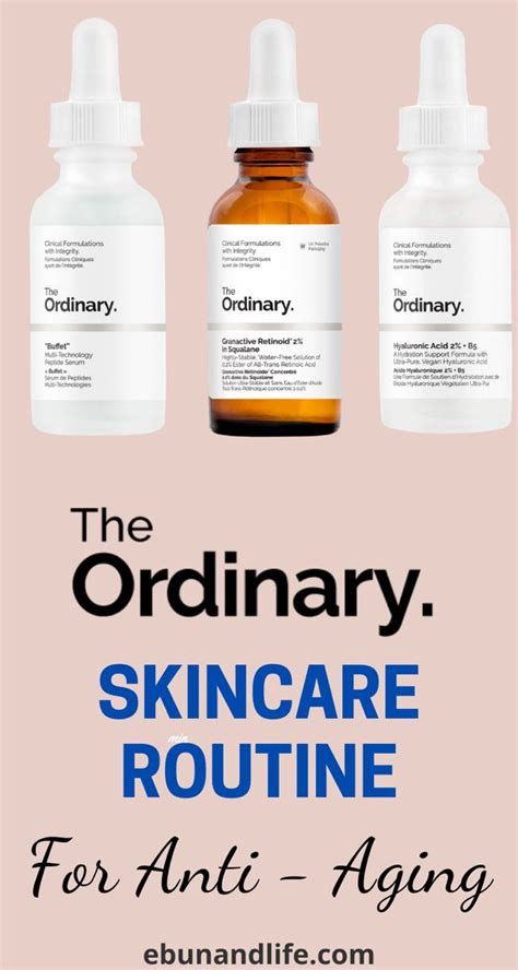 The Ordinary Skincare Routine Anti Aging The Ordinary Retinol The