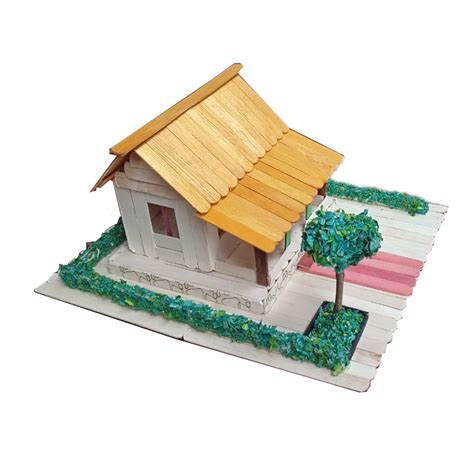 Jual Prakarya Maket Miniatur Rumah Adat Kebaya Betawi Dari Stik Es