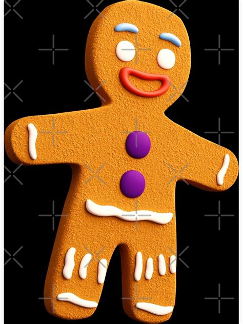 "Gingerbread Man from Shrek" Poster by SparkyDesign | Redbubble