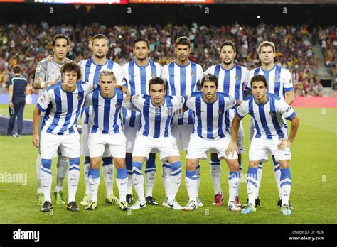 Real Sociedad team group line-up, SEPTEMBER 24, 2013 - Football Stock ...