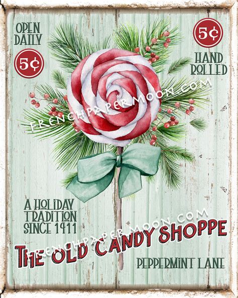 Retro Xmas Candy, Peppermint Candy, Christmas Candy Shop, DIY Christmas