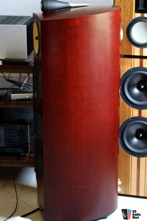 B W Nautilus Speakers Pair Used Bowers Wilkins In Dark Cherry