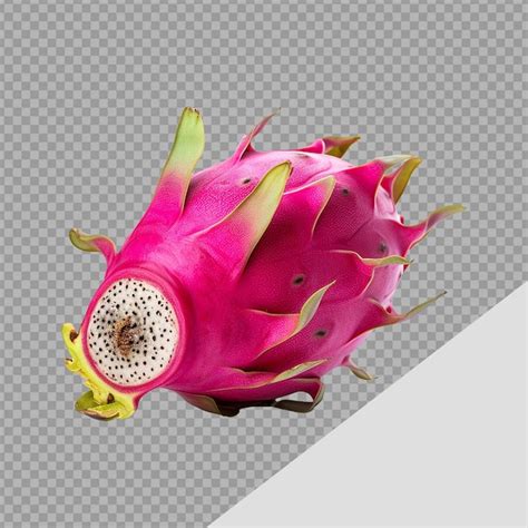 Premium Psd Dragon Fruit Or Pitaya Isolated On Transparent Background Png