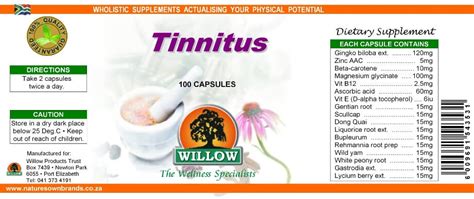 Tinnitus - 100 Caps - Natures Own Pharmacy