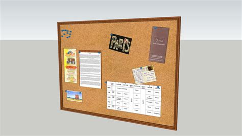 Bulletin Board 3d Warehouse