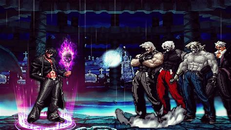 Kof Mugen Iori Yagami Vs Dark Rugal Team Youtube