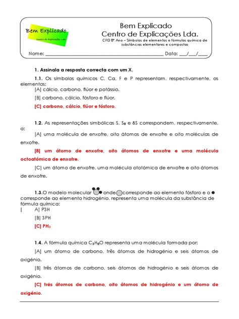 234 Símbolos De Elementos E Fórmulas Química De Substâncias