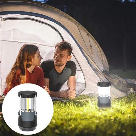 NGHnuifg Outdoor Speakers LED Tent Light Portable Stereo Speaker With ...