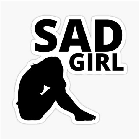 Sad Girl Sticker For Sale By Brother03 Redbubble