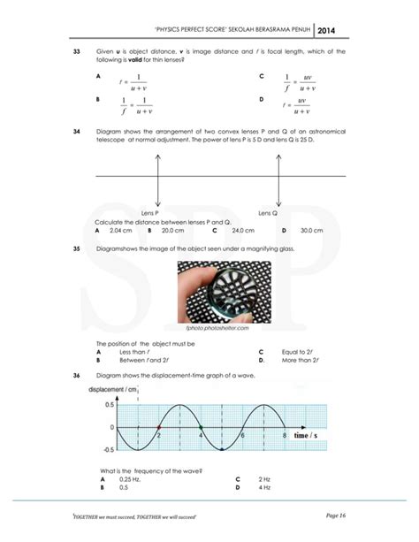 Perfect Score Fizik Paper 1 2014 Dan Skema