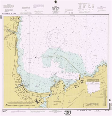 Hilo Bay 2000 Hawaii Harbor Chart 4103 - 19324 1 Hawaii - OLD MAPS