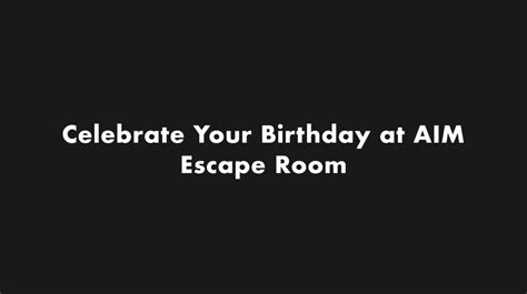 Blog | AIM Escape | Escape Room London