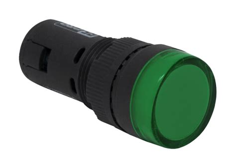 RS PRO RS PRO Panel Mount Green LED Pilot Light 16mm Cutout IP40