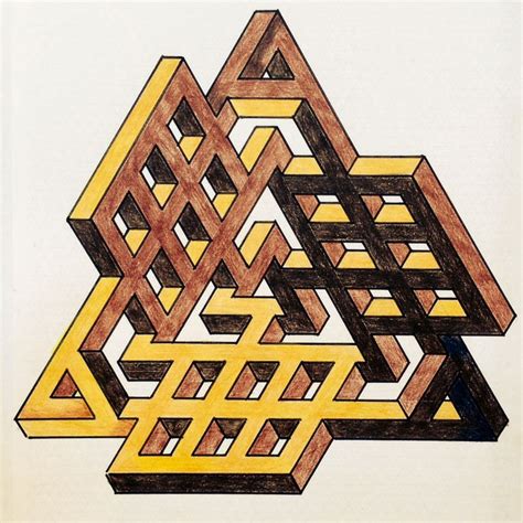 Impossible Opticalillusion Penrose Penrosetriangle Escher Mc