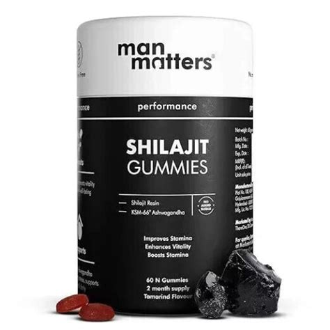 Man Matters Pure Himalayan Shilajit Gummies With Ksm Ashwagandha