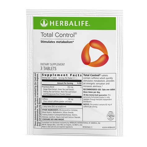 Herbalife Total Control Nutrition Label Besto Blog