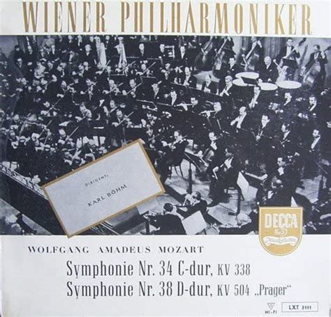 Mozart Symphonien Nr 34 C Dur KV 338 Nr 38 D Dur KV 504 Prager