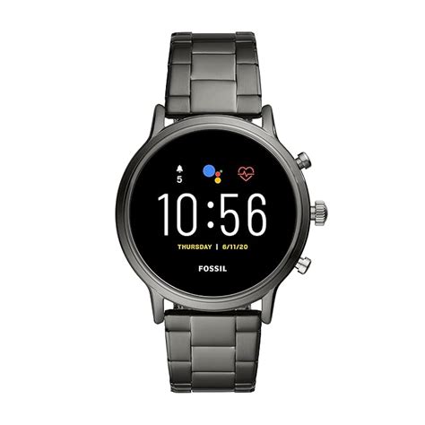 Fossil Gen Carlyle Stainless Steel Touchscreen Men S Smartwatch With