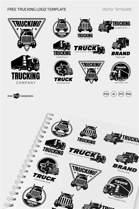 Free Trucking Logo Template – Free PSD Templates