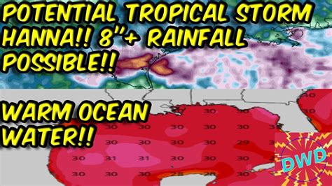 Invest 91l Latest Update Tropical Storm Hanna Youtube