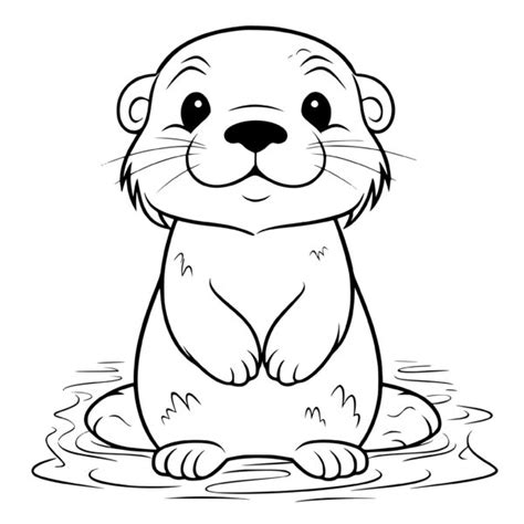 Cute Otter SVG File for Cricut, Silhouette, and Laser Machines