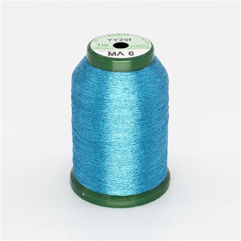 Kingstar Metallic Thread Ma 6 Turquoise 1000 Meter The Embroidery Store