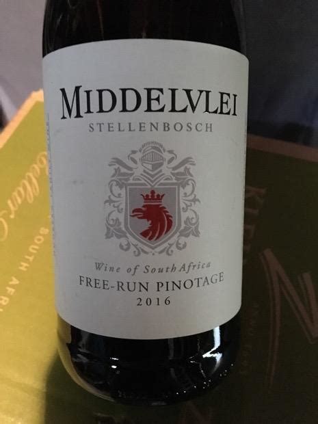 2016 Middelvlei Pinotage Free Run South Africa Coastal Region