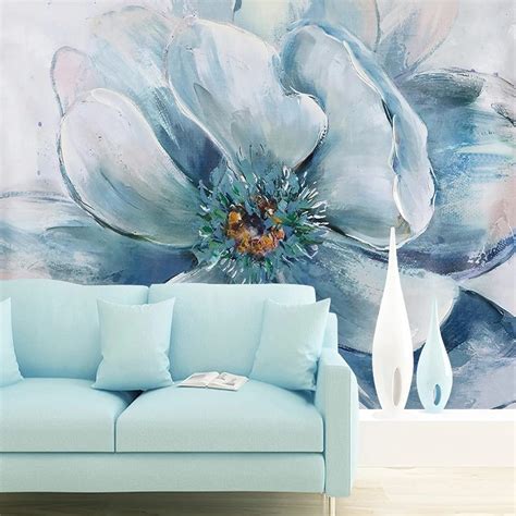 GDPOOTREE Custom Mural Wallpaper 3D Magnolia Flower Oil Painting