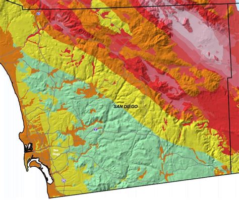 San Diego Earthquake Map | bubbleinfo.com