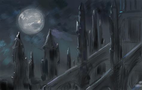 Daily Drawing 16gothic Vampiric Looking Castle By Theocrata On Deviantart