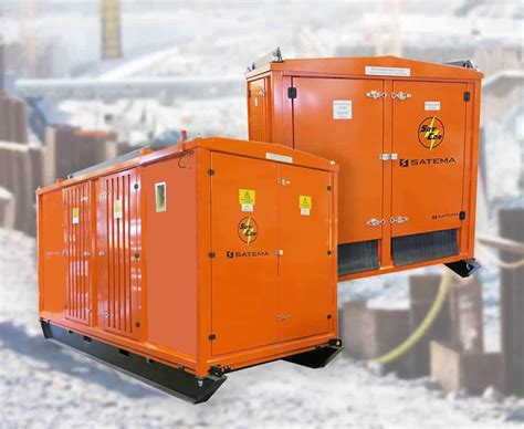 transformatorstation mobil station foer tillfaellig el satema