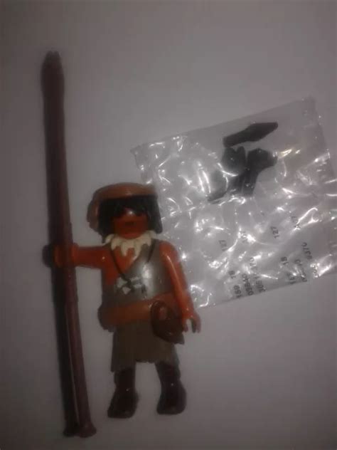 Figurine Playmobil Homme Des Cavernes Dinosaure Tigre Dent De Sabre