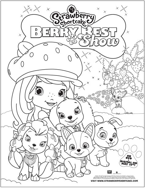 Strawberry Shortcake: Berry Best In Show Free Printable